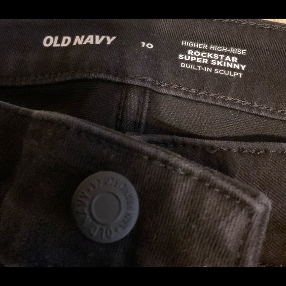 Old Navy Black Jeans size 8 - Picture 3 of 3